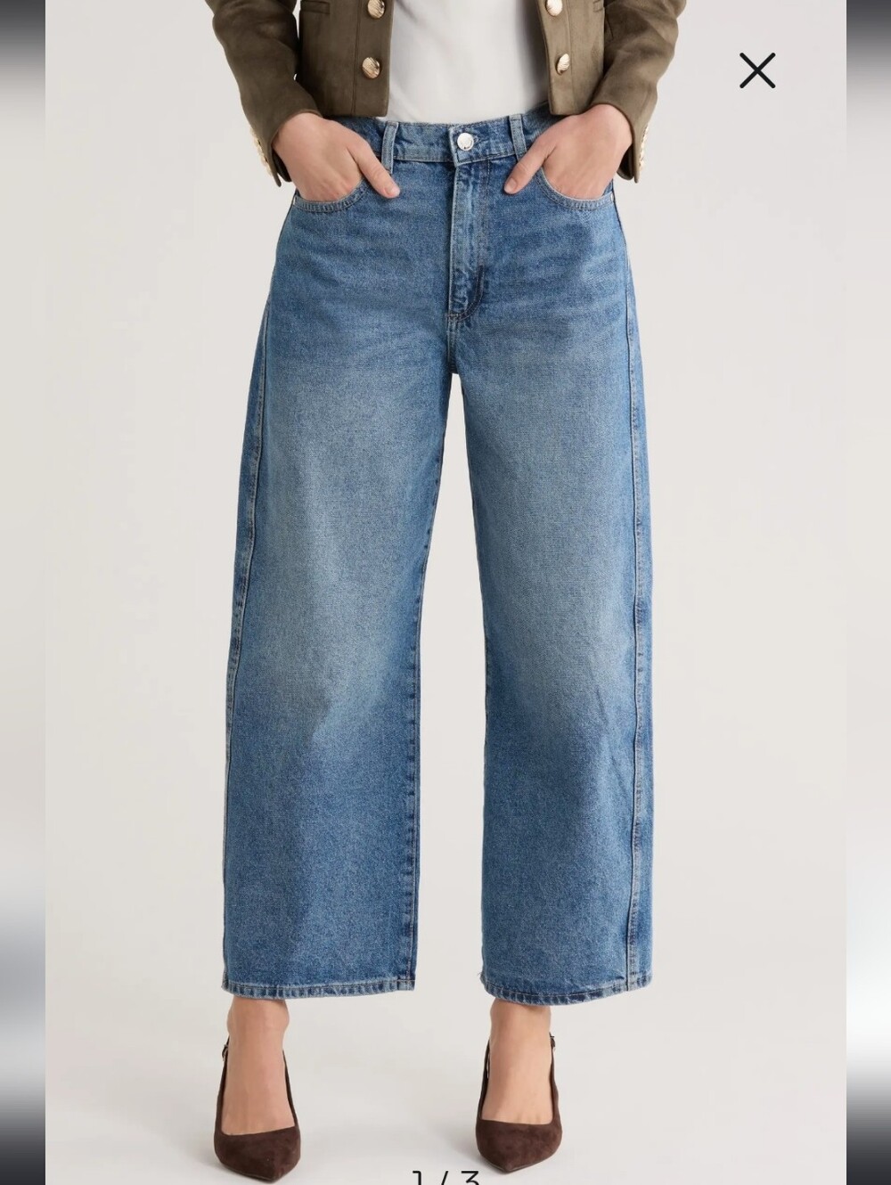 JASON WU Jaimie Barrel Ankle Super High-Rise Relaxed Jeans Salt Lake Blue